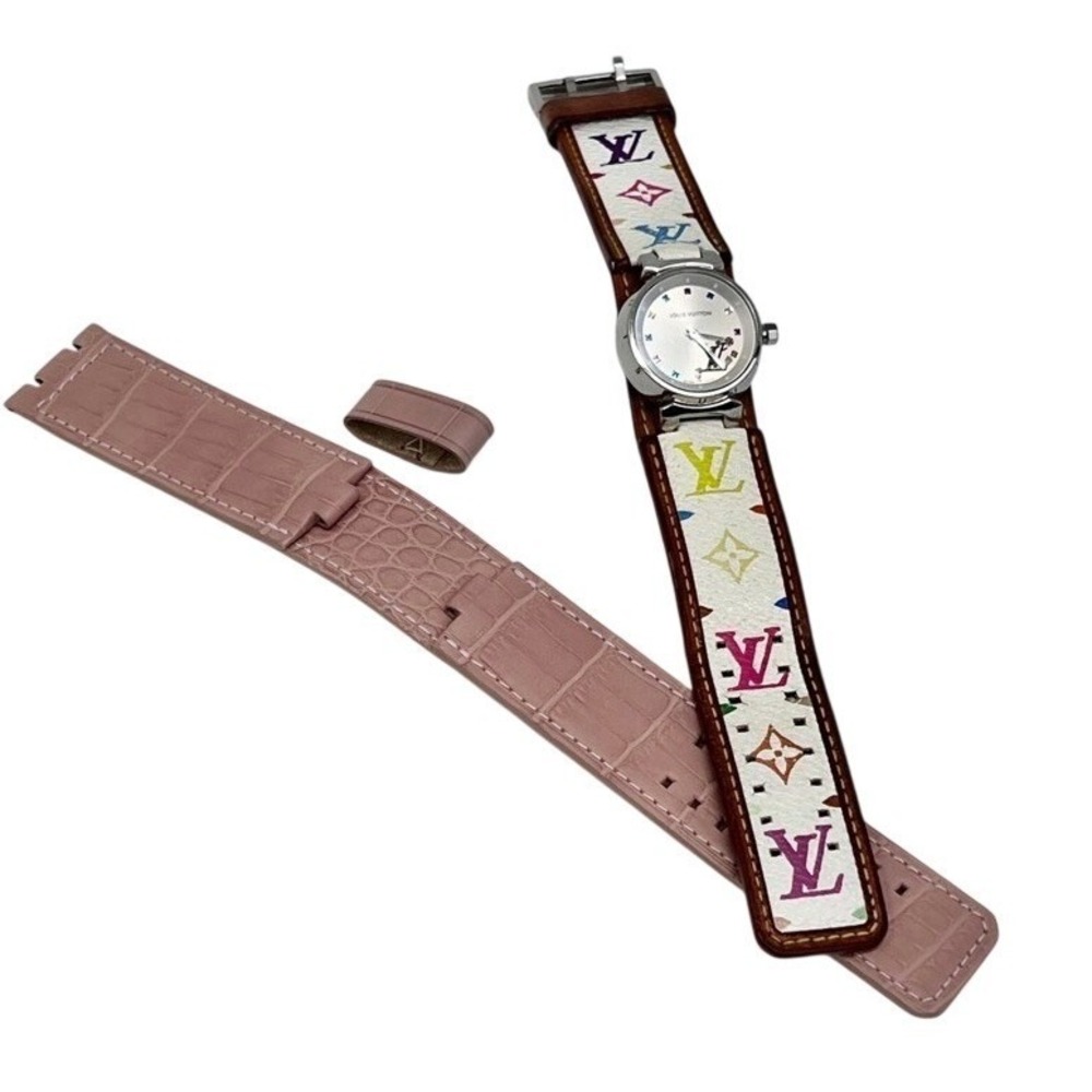 Louis Vuitton Takashi Murakami Tambour Watch Monogram Multicolore White - Picture 8 of 12